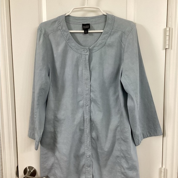 Eileen Fisher Jackets & Blazers - Eileen Fisher Light Blue Jacket